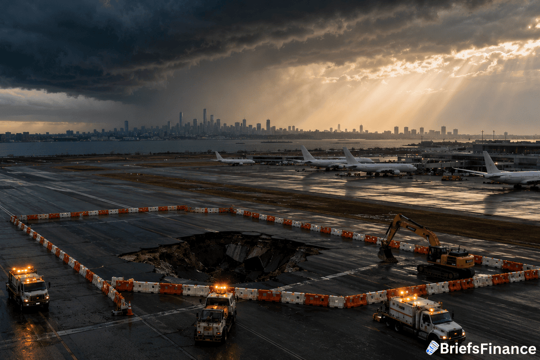 LaGuardia Sinkhole Shuts Runway Before Memorial Day Travel